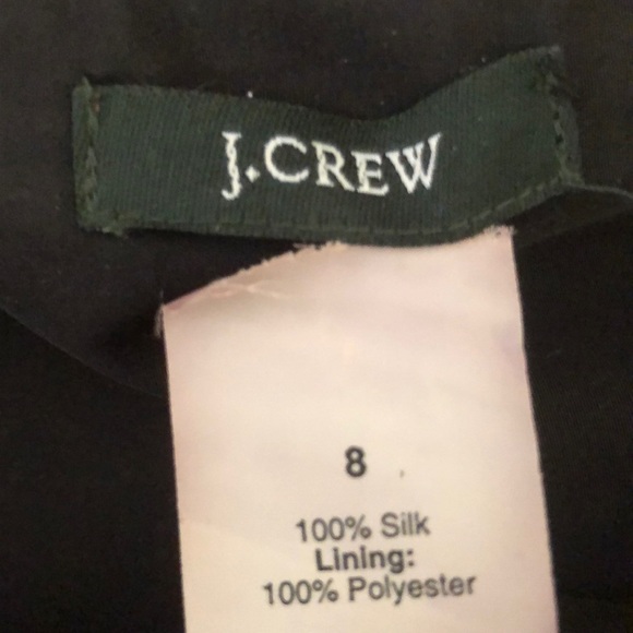 J Crew black polka dot silk sleeveless dress - Picture 8 of 8